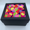 Rainbow Hearts special things Tapestry box in Black By Appletons