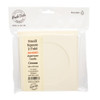 10 Small Square Round Cream Cards with Apertures - Aperture Size Aperture size: 89mm