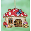 Mushroom House Beaded and Counted Cross Stitch Kit by Mill Hill
