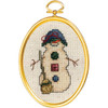 Janlynn Mini Counted Cross Stitch Kit 3"X4" Bashful Snowman