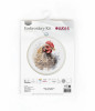 The Chicken Cross Stitch Kit with Hoop By Luca S