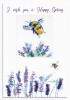 Bumble Bee Cross Stitch Post Card Kit by Luca-S