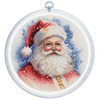 Santa Cross stitch Kit with Hoop By Luca S