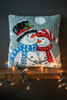 Snowmen Cross Stitch Cushion Kit by Vervaco