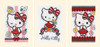 Hello Kitty Cuteness Set of 3 Cross Stitch Cards by Vervaco