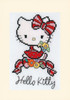 Hello Kitty Cuteness Set of 3 Cross Stitch Cards by Vervaco