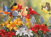 Backyard Birds with Daylilies Cross Stitch Kit by Luca S