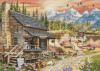Log Cabin General Store Cross Stitch kit Gold by Luca S