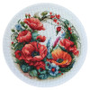 Composition With Poppies  Cross Stitch Kit with Hoop Included By Luca S