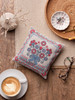 Floral Linen Cushion Counted Cross Stitch Kit by Anchor