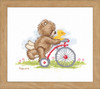 Popcorn on Bicycle Counted Cross Stitch Kit by Vervaco