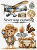 Never Stop Exploring Cross Stitch Kit by Luca s