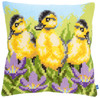 Ducklings Cross Stitch Cushion Kit by Vervaco