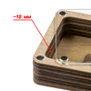 Rectangle Wooden Storage Box for Handcrafts