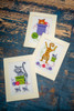Counted Cross Stitch Greeting Card Kit: Playful Cats: Set of 3 by Vervaco