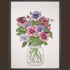 Pansy  Counted Cross Stitch Kit By Permin