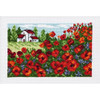 Poppy Field Counted Cross Stitch Kit by Permin