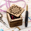 Light Wooden Storage Box for Handcrafts