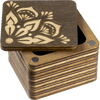 Square Wooden Storage Box for Handcrafts