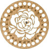 Rose Thread Organizer - Wooden Floss Organizer