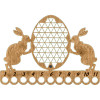 Easter Bunnies Thread Organizer - Wooden Floss Organizer