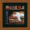 Sleeping on the Bookshelf Cross stitch Kit by Vervaco