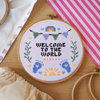 Welcome to the world Blue Cross Stitch Kit by Sew Spohie