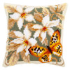 Orange Butterfly Chunky Cross Stitch Kit by Vervaco