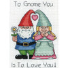Gnome Love Counted Cross Stitch Kit by Design Works