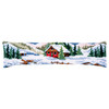 Winter Scenery Draft Excluder Printed Cross Stitch Kit by Vervaco