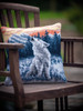 Wolf in Winter Printed Cross Stitch Cushion Kit by Vervaco