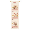 Sweet Bunnies Counted Cross Stitch Height Chart Kit by Vervaco