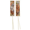 Owl with Feathers: Set of 2 Bookmarks Counted Cross Stitch Kit by Vervaco