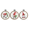 Christmas Gnomes: Set of 3 Miniatures Counted Cross Stitch Kit by Vervaco