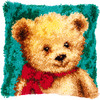 Little Bear Latch Hook Cushion Kit by Vervaco