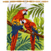 Parrots In The Jungle Latch Hook Rug Kit by Vervaco