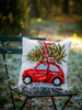 Christmas Car Cross Stitch Cushion Kit by Vervaco