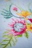 Tropical Flowers Tablecloth Embroidery Kit by Vervaco