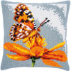 Butterfly Cross Stitch Cushion Kit by Vervaco