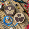 1 Magnetic Needle Holder - Wooden Butterfly Needle Minder