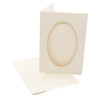 Pack of 10 Cards A5 Cream with Oval Aperture 