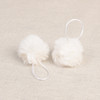 1 Off White pom Pom Faux Fur 4cm Diameter