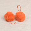 1 Fluorescent Orange pom Pom Faux Fur 4cm Diameter 