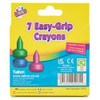 Easy Grip Crayons Assorted Colours Set of 7