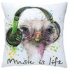 Music Is Life (Ostrich) Cross Stitch Kit with Printed Background by RTO