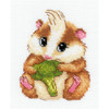 Cute Hamster Counted Cross Stitch Kit by Riolis