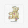 It's a Girl Cross Stitch Card Kit by Heritage Crafts