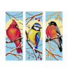 Birds: Set of 3 Bookmarks Counted Cross Stitch Kit by Orchidea