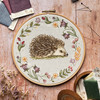 Linen Meadow Collection Hedgehog Counted Cross Stitch Kit by Anchor