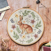 Linen Meadow Collection Hare Counted Cross Stitch Kit by Anchor